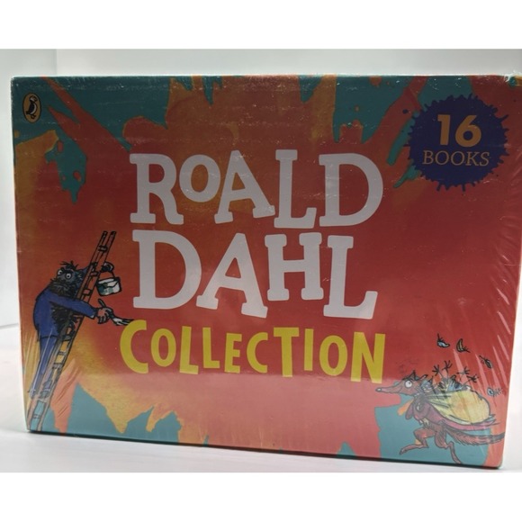 16 Book Boxset Roald Dahl Charlie & The Chocolate Factory Great Glass Elevator - Picture 5 of 12